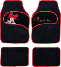 Tappetini auto in moquette universali con ricamo Minnie