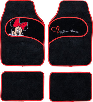 Tappetini auto in moquette universali con ricamo Minnie