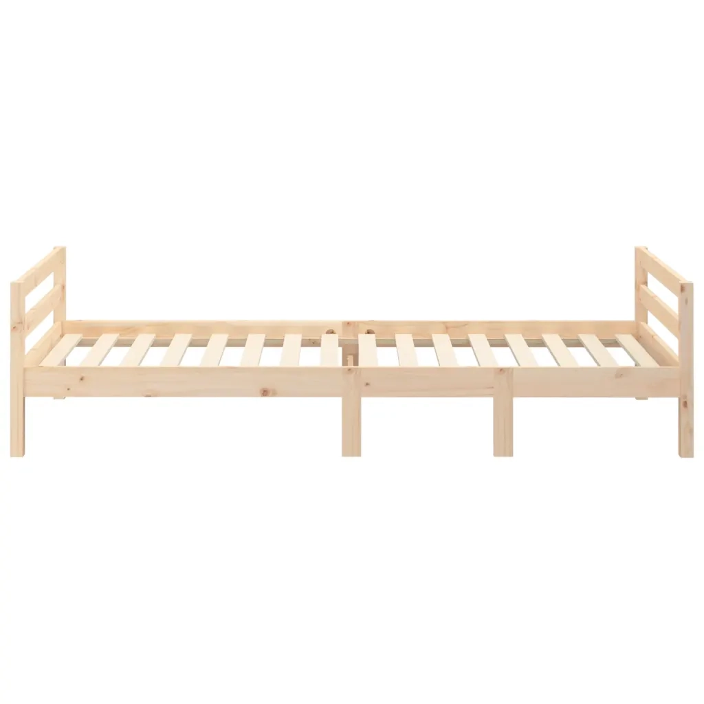 Giroletto senza Materasso 90x200 cm in Legno Massello di Pino 821624