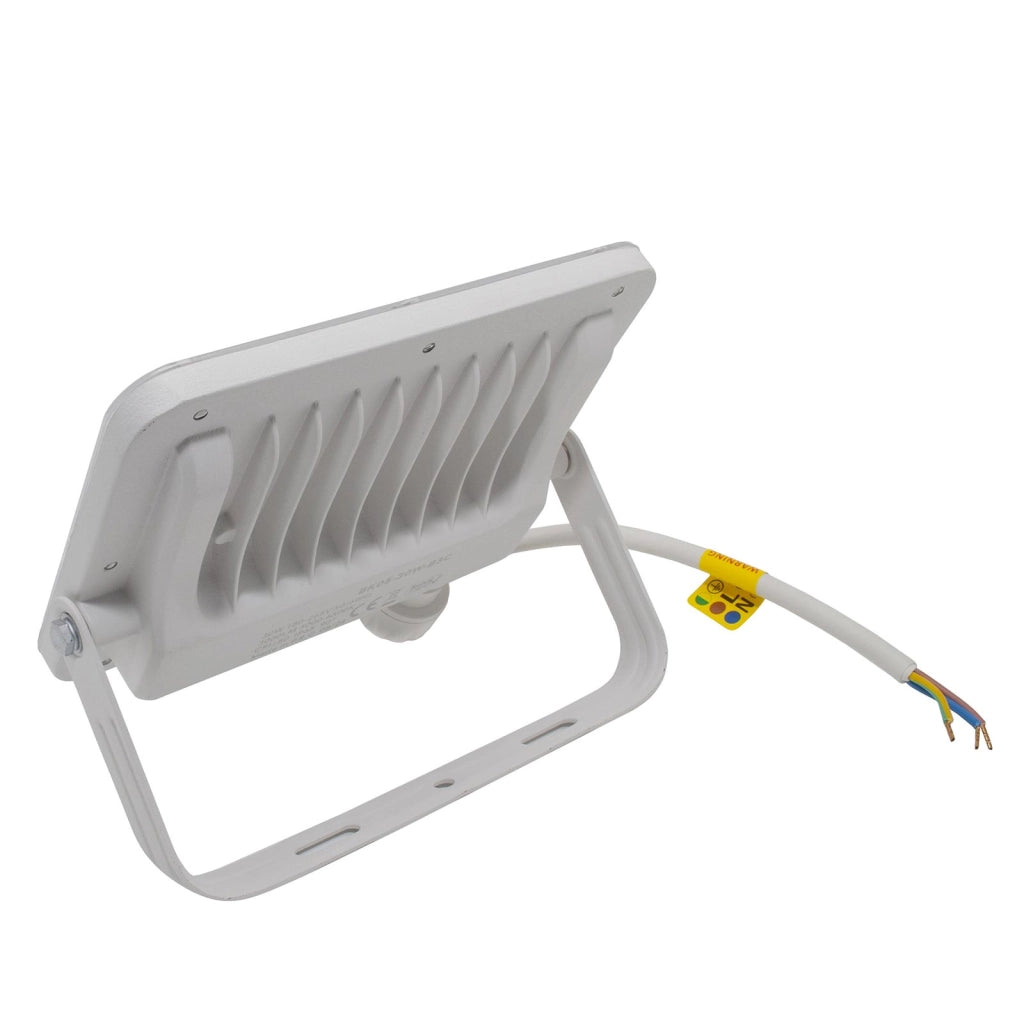 Faro slim per esterno LED IP65 con interruttore CCT da 3000K a 6500K faretto bianco staffa luce giardino insegna tabella 30W