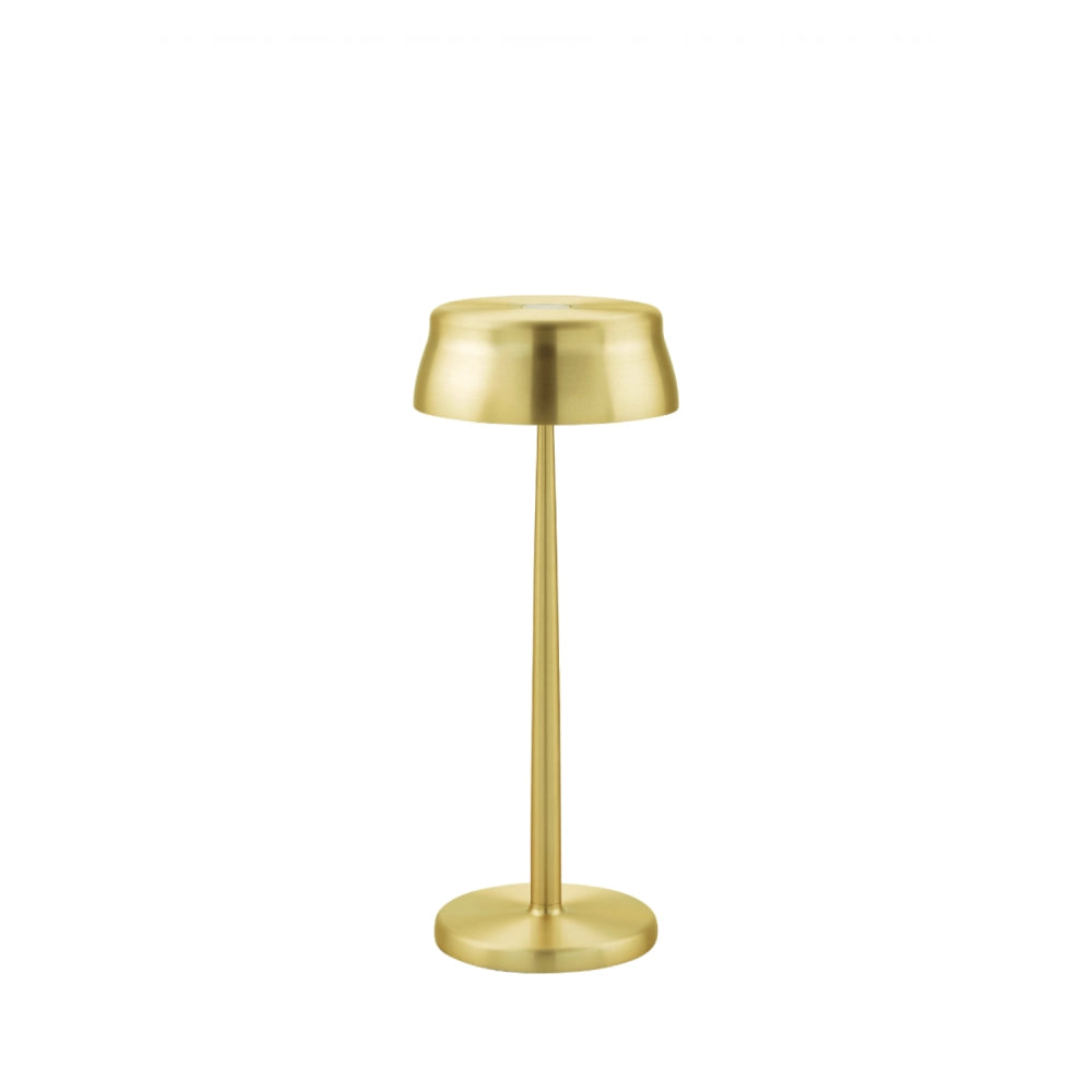 Zafferano Sister Light Wi-fi Lampada a led smart da tavolo Oro ricaricabile e dimmerabile