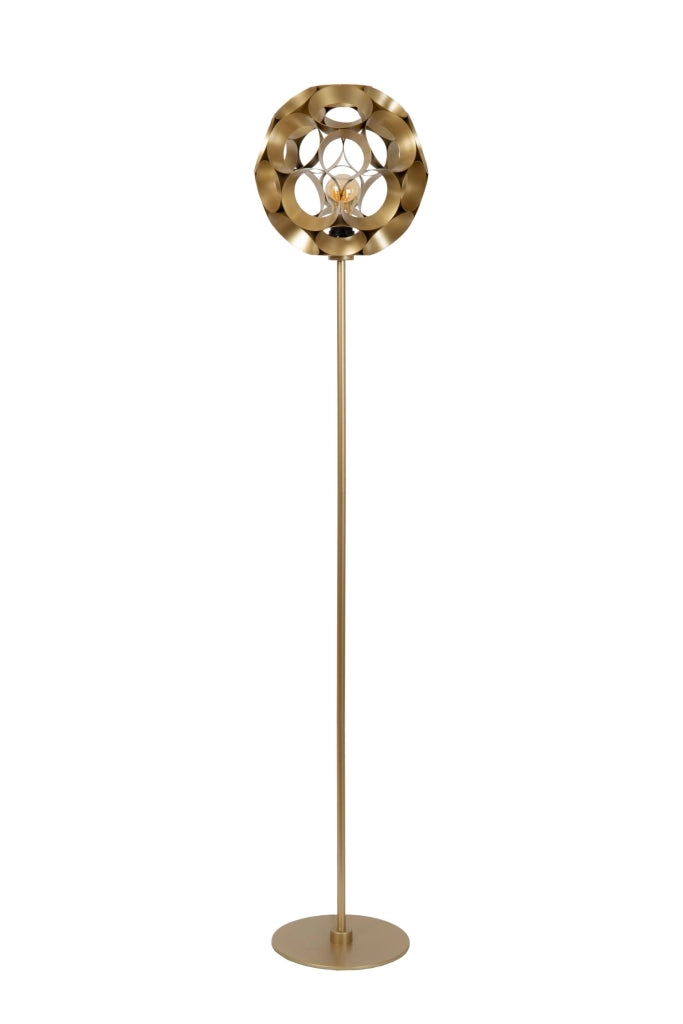 Lampada da terra art déco oro 1xE27 HANNELORE Lucide