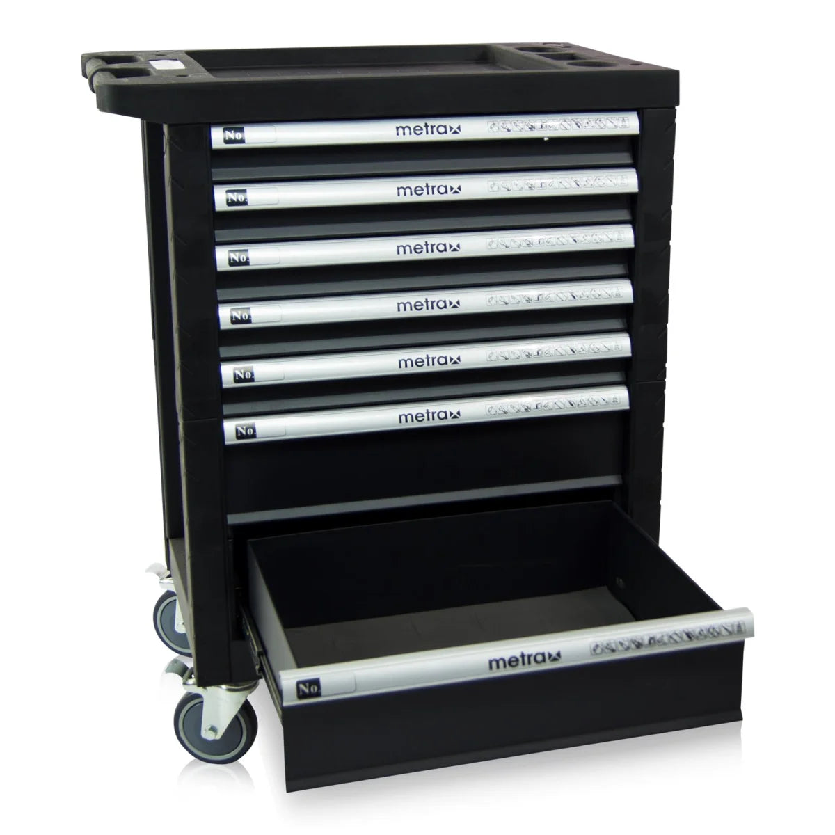 Carrello da officina, colore nero