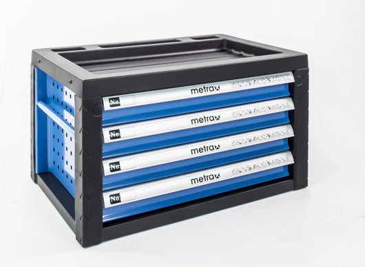 Cassetta portautensili per carrello portautensili, colore blu