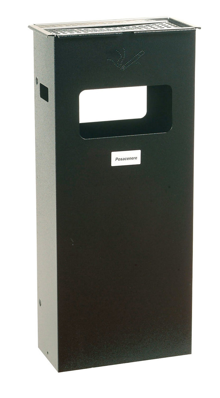 posacenere e gettacarte per esterno dimensioni cm 30x15x70 cod:ferx.10348