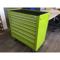 Carrello portautensili largo, 7 cassetti S47, colore verde