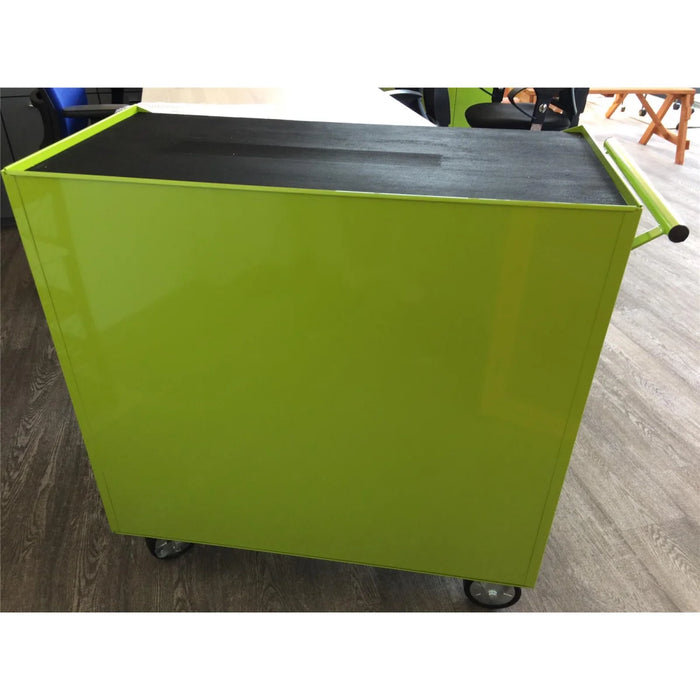 Carrello portautensili largo, 7 cassetti S47, colore verde