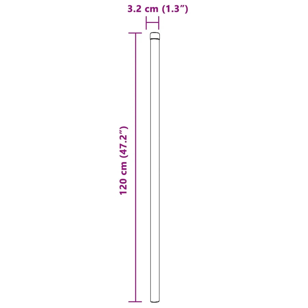 Palo della recinzione 12 pz Grigio 120 cm CFW5727691