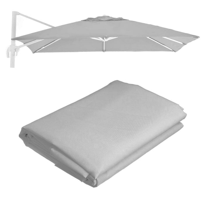 Marvin Telo Ricambio Per Ombrellone Palo Decentrato Giardino Senso 3X3 3X4 Copertura Esterno Grigio/3 X 4