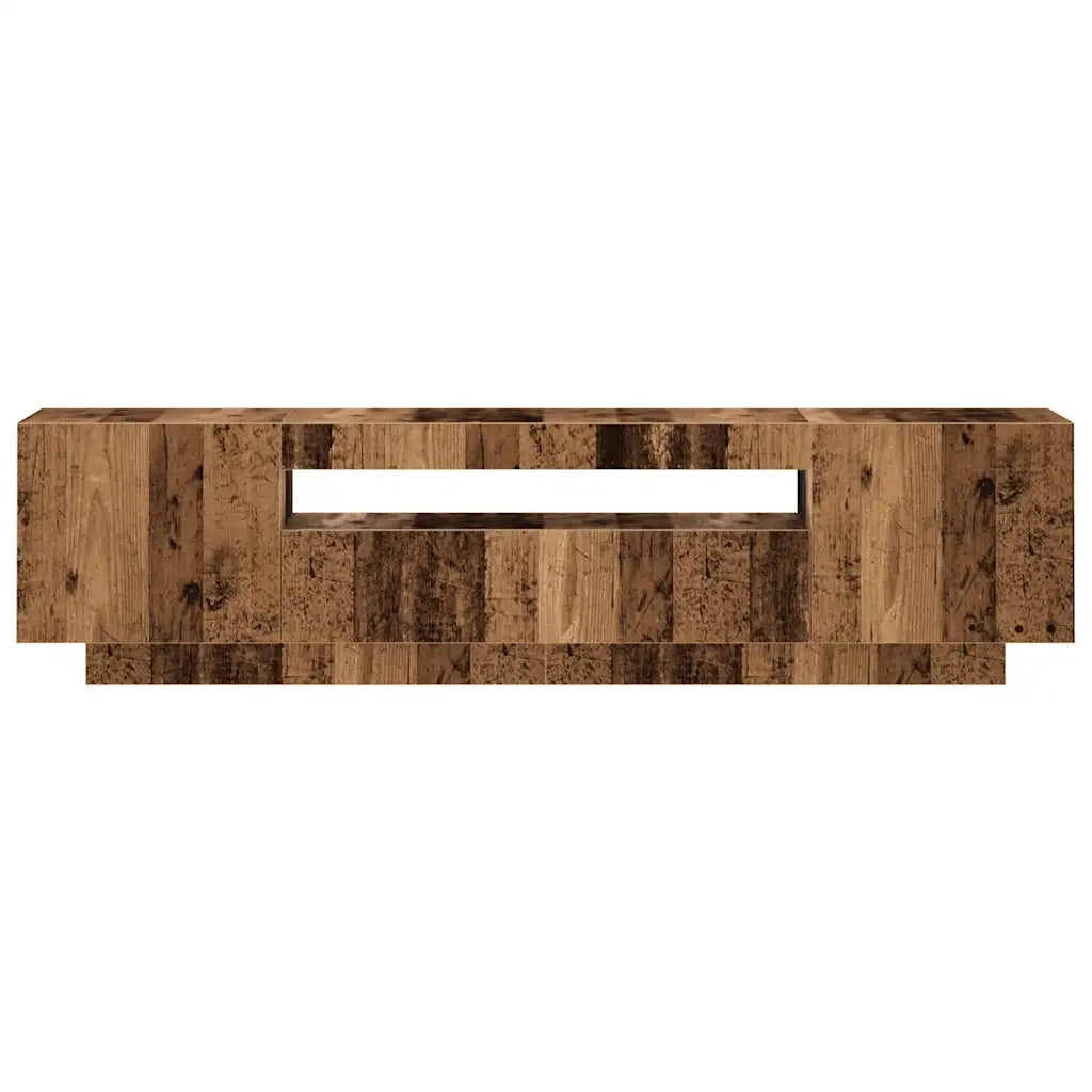 vidaXL Mobile Porta TV con LED Legno Antico 160x35x40 cm Truciolato