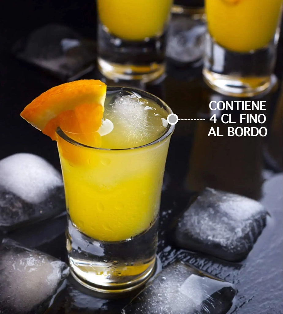 Set 12/24 Bicchieri Da Shot In Vetro Capacità 4Cl Certificati Contatto Alimentare Lavabili In Lavastoviglie Base Spessa Si Microonde Bicchierini Shottini Tequila Casa Bar Pub Brema - 12 Pezzi