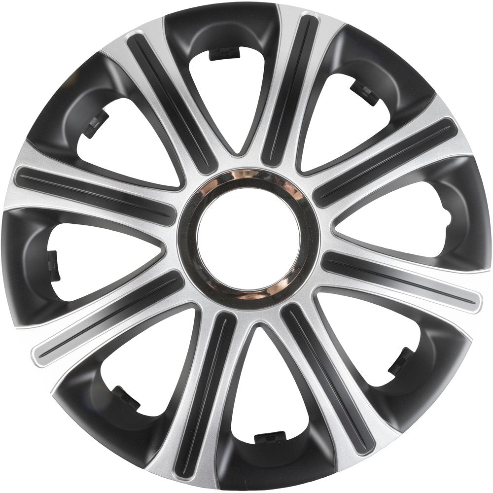 Modena ner/grig 14" set calotte auto in scatola