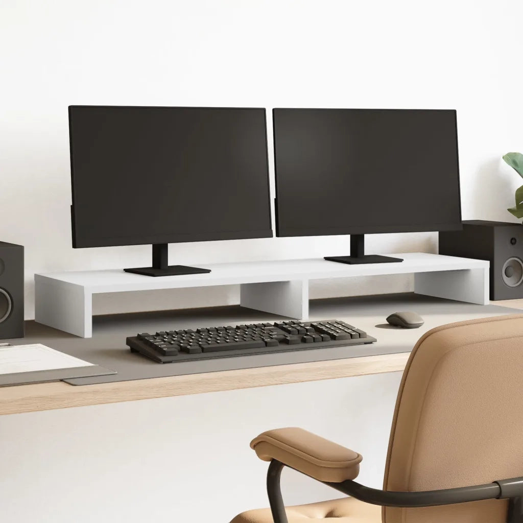 Supporto per Monitor Bianco 100x27x10 cm Truciolato 854652