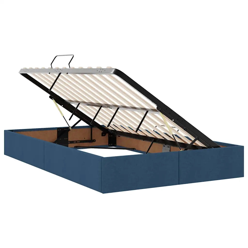 Letto con contenitore e materasso Blu 120 x 200 cm Poliestere
