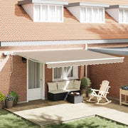 Tenda Retrattile Beige 450 × 300 cm Tessuto e acciaio 3330970