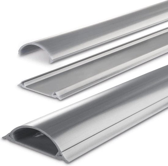 Gomma autoadesiva per cavi - 1 metro lunghezza - per 8 cavi - copertura cavi PVC semicircolare con striscia autoadesiva