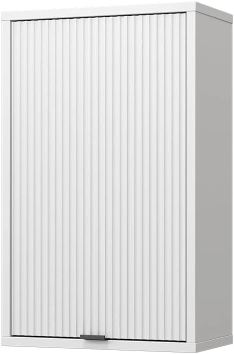 Bagno Eliza, Bianco, 40 x 65 cm con una porta, adatto per l'installazione a parete per riporre accessori da bagno