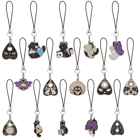 Hangers per Telefono con 15 Stili a Tema Gatto in Acciaio