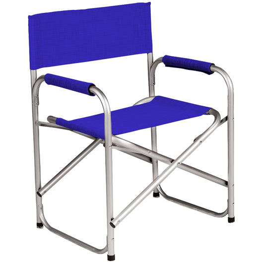 Sedia Regista Alluminio Pieghevole Resistente Robusta Per Mare Spiaggia Giardino Campeggio Esterno Con Teli Per Seduta E