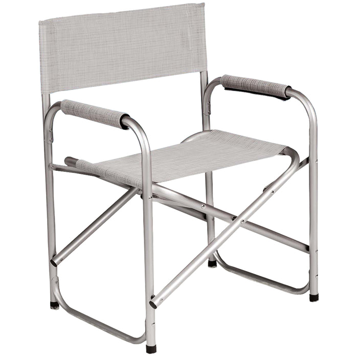 Sedia Regista Alluminio Pieghevole Resistente Robusta Per Mare Spiaggia Giardino Campeggio Esterno Con Teli Per Seduta E