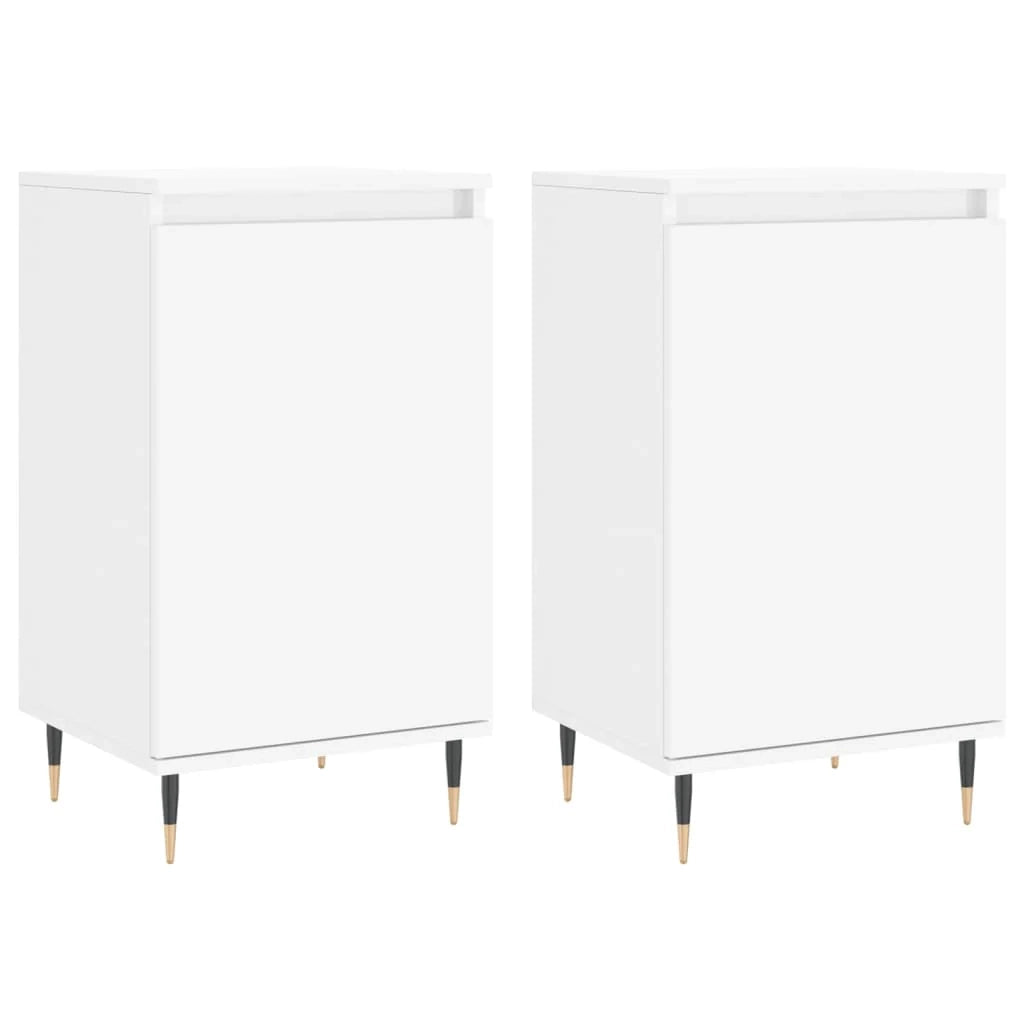 Buffet credenza cassettiera armadio mobile contenitore organizer per cucina soggiorno salotti set da 2 40 x 35 x 70 cm legno ingegnerizzato nero 02_0036664