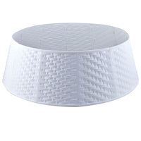 Copribase Albero di Natale Diametro 73-60 cm Bianco Decorazione Base Natalizia