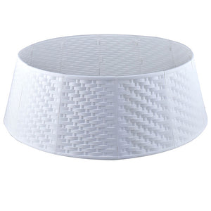 Copribase Albero di Natale Diametro 73-60 cm Bianco Decorazione Base Natalizia