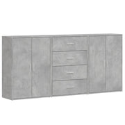 Buffet credenza cassettiera armadio mobile contenitore organizer per cucina soggiorno salotto 3 pezzi 60 x 31 x 84 cm legno ingegnerizzato grigio 02_0037116