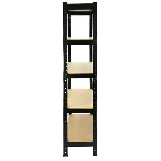 10 Scaffali T-Rax In Acciaio Senza Bulloni Neri 75cm