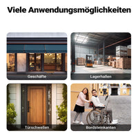 Rampa in gomma per marciapiede e soglia 901,7x457,2x76,2 mm max 50 t con elementi riflettenti