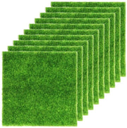 Grassio Artificiale per Giardino Miniaturo - Decorazioni Ornamentali - 10 Pezzi - Verde - Erba Artificiale per Giardino e Terrazzo - Realistico
