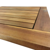 Set da balcone, set da bistrot, tavolo con 2 sedie, marrone