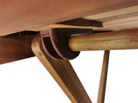 Set da balcone, set da bistrot, tavolo con 2 sedie, marrone