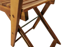 Set da balcone, set da bistrot, tavolo con 2 sedie, marrone