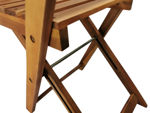 Set da balcone, set da bistrot, tavolo con 2 sedie, marrone