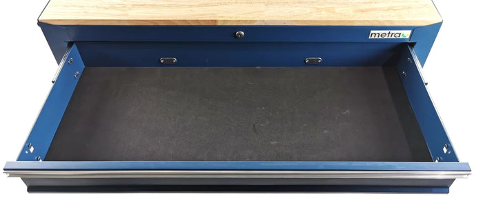 Carrello portautensili 7 cassetti e anta, con piano in legno grande