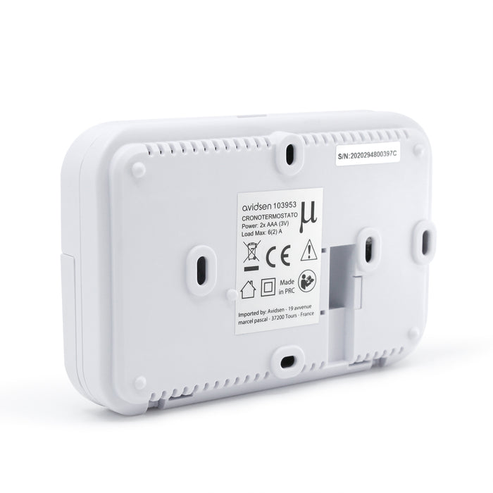 Cronotermostato Avidsen 103953 Programmabile Digitale con Programmazione Settimanale