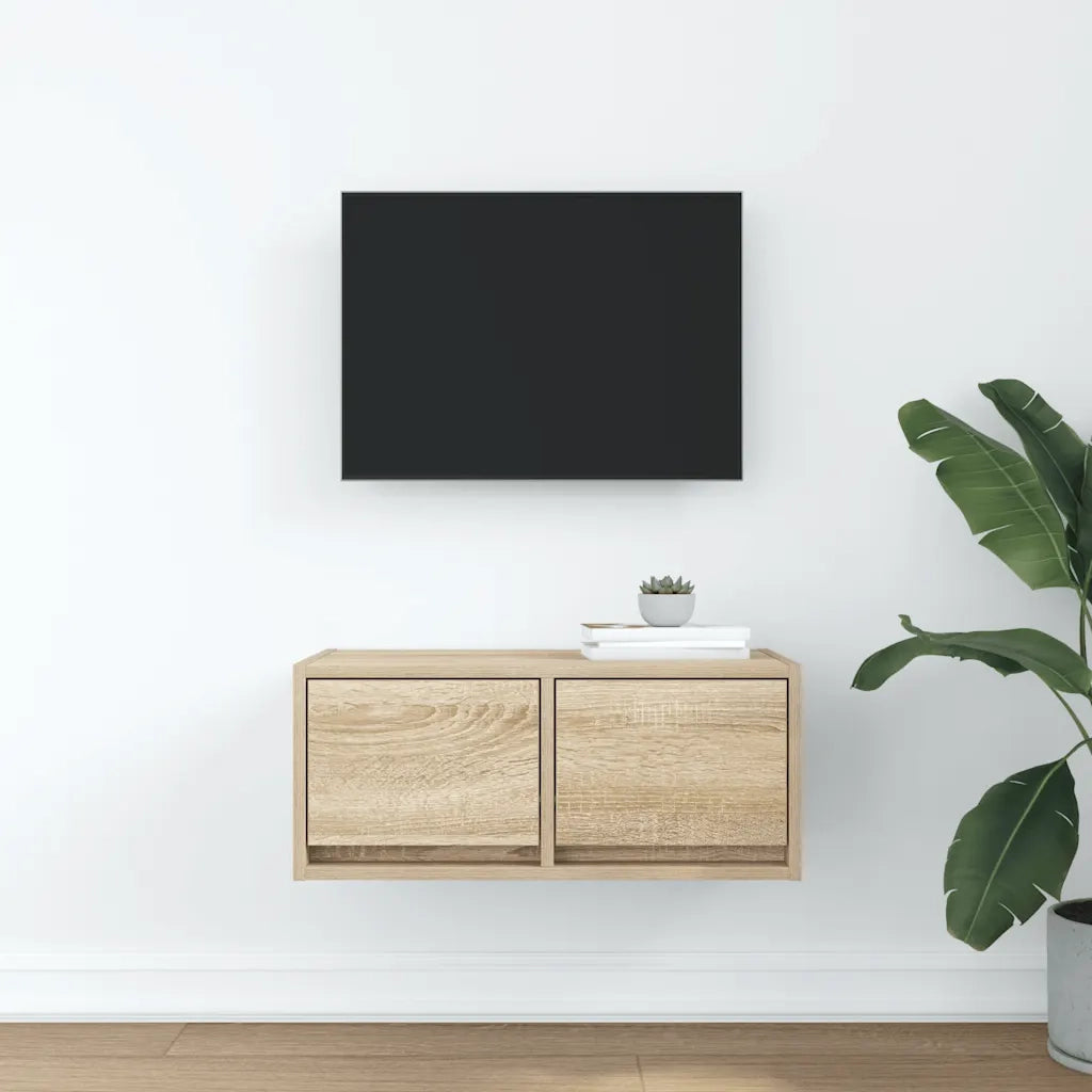 Mobile Porta TV Rovere Sonoma 60x31x25,5 cm Legno Multistrato