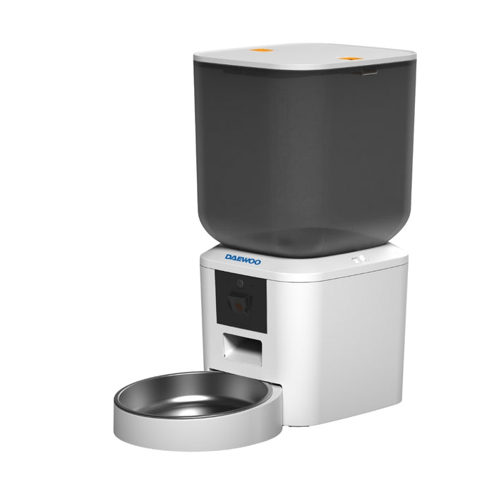 Distributore Automatico Crocchette Cane Gatto + Telecamera HD, Capacità 7 Litri (D-QQ029-7L) | Daewoo
