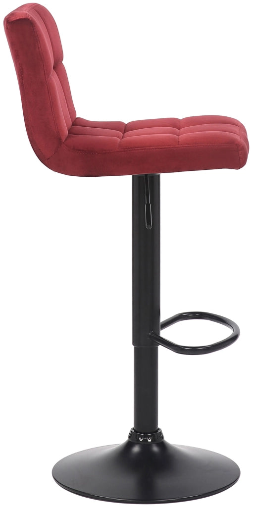 Set di 2 sgabelli bar Feni in velluto rosso