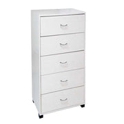 GAIA CASSETTIERA A 5 CASSETTI 50 X 40 X 101 CM IN COLORE BIANCO
