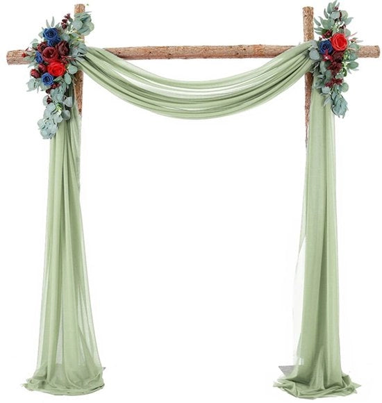 Tendeo per parete - Decorazione di matrimonio - Verde - Elegante e versatile - Adatto per ogni occasione - 70 x 550 cm