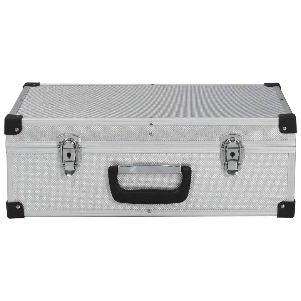Valigetta per Attrezzi 46x33x16 cm Argento in Alluminio 91846