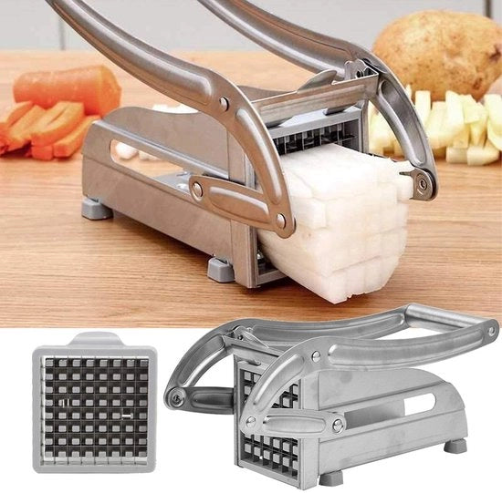 Chopper per verdure - Antiscivolo - Argento - Versnipperatore per verdure - Accessori da cucina per uso domestico - Adatto a ogni cucina