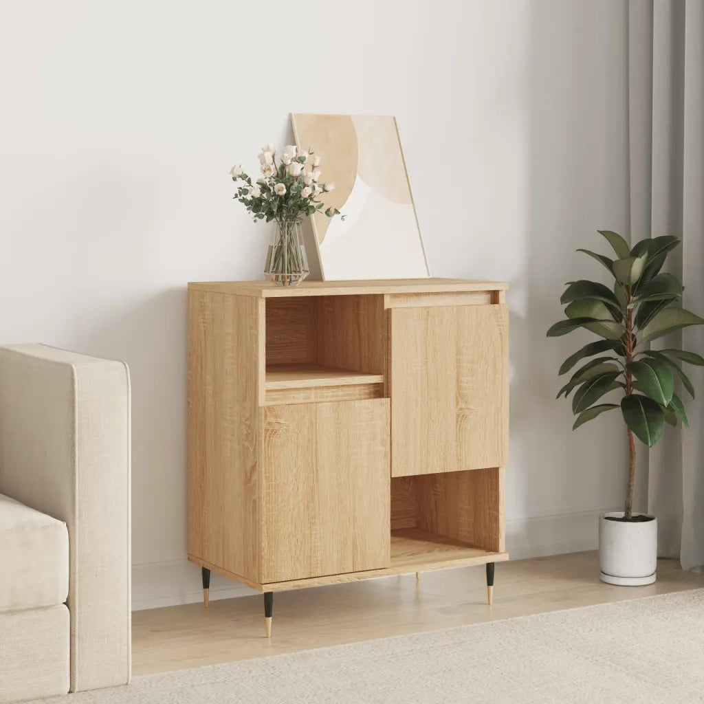 vidaXL Credenza Rovere Sonoma 60x35x70 cm in Legno Multistrato