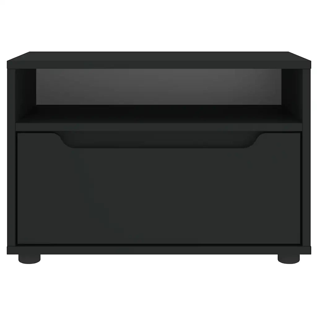Mobile TV VISNES Nero 60x40x38 cm in Legno Multistrato