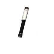 Torcia in alluminio nero con magnete e clip di fissaggio 3 batteria aa incluse
