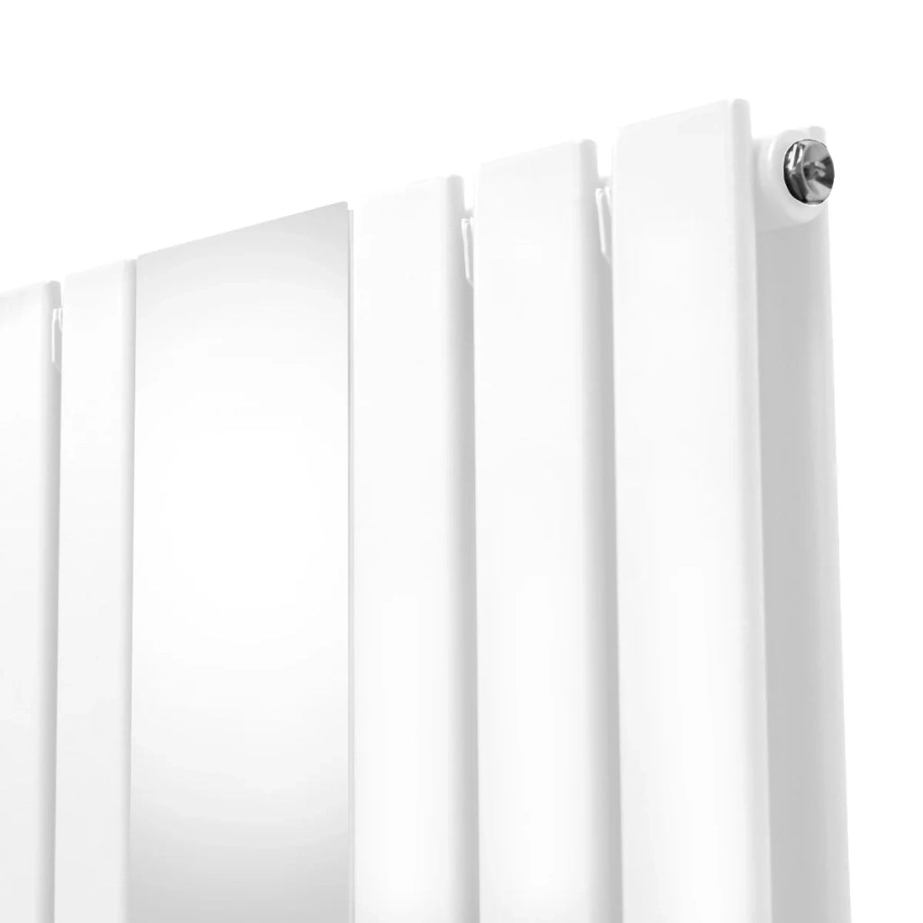 Radiatore a Specchio a Doppia Colonna Verticale Bianco 1800mm x 425mm