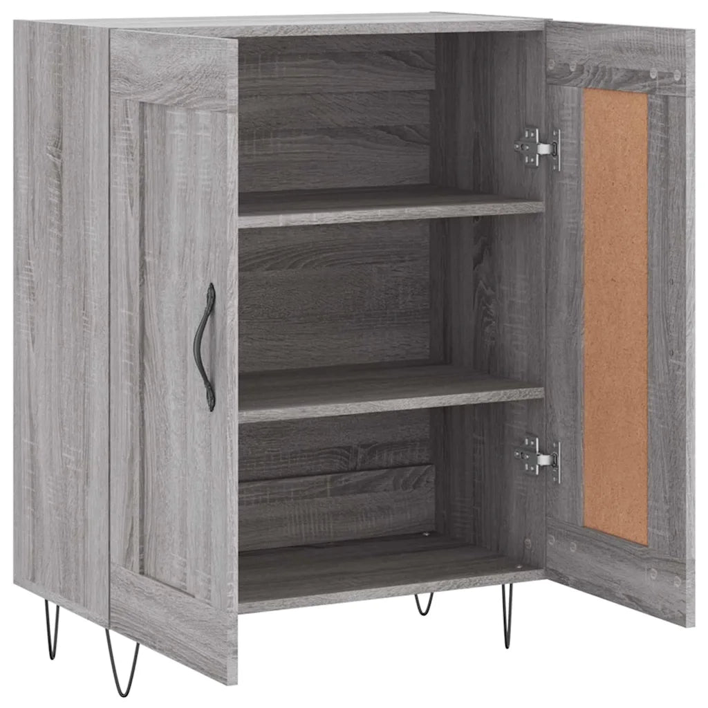 Credenza-Buffet-Armadio da cucina Grigio Sonoma 69,5x34x90 cm in Legno Multistrato 245944