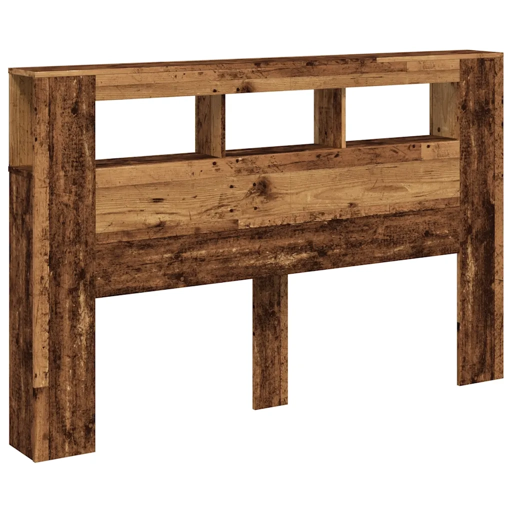 Testiera | Testata LED Legno Antico 160x18,5x103,5 cm Legno Multistrato